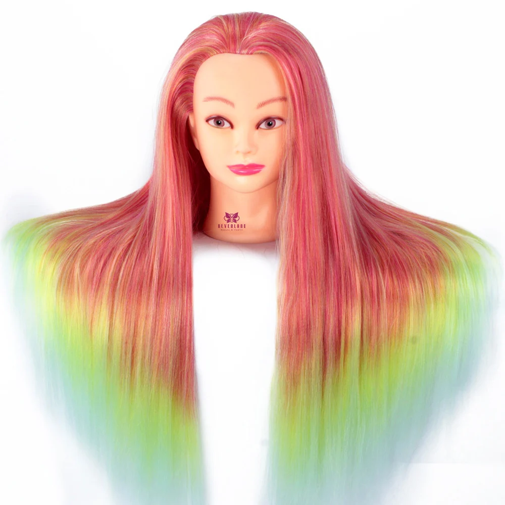 colorful hair mannequin