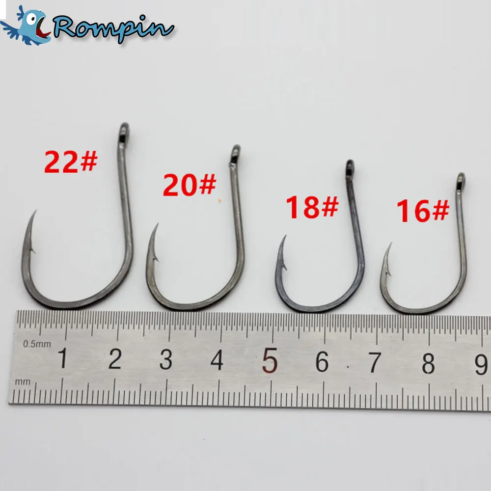 

Rompin 100pcs Carbon Steel Fishing Hook big Size Sharp Barb Fishhook Pesca Jig Head Hooks Ocean Carp Fishing Tackle