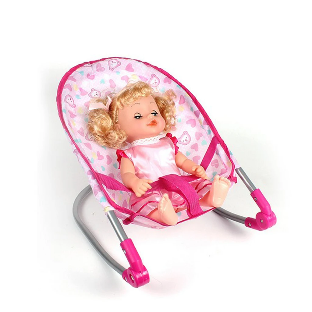 Nursery Room Furniture Decor - ABS Baby Doll Bouncer Rockers For 9-12inch Reborn Doll For Mellchan Doll Accessories
