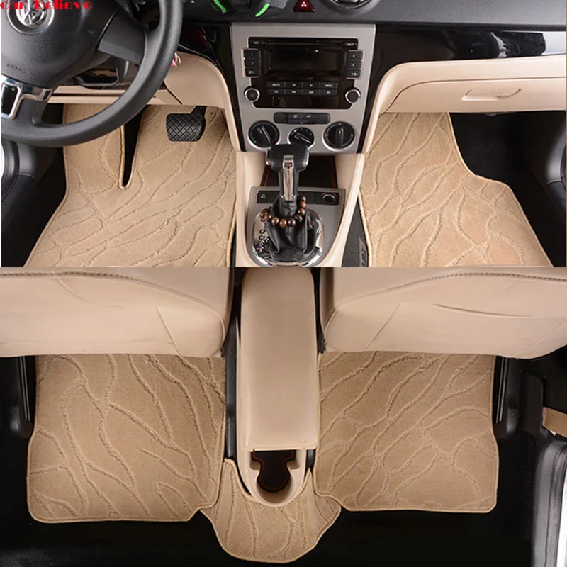

Car Believe Auto car floor Foot mat For pajero sport 4 grandis lancer outlander xl 2017 2013 car accessories waterproof carpet