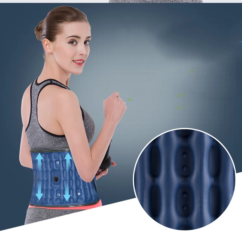 Youhekang медицинский надувной Корректор осанки поясничная поддержка спины для поддержки, турмалиновая электроэнергия пояс для спины