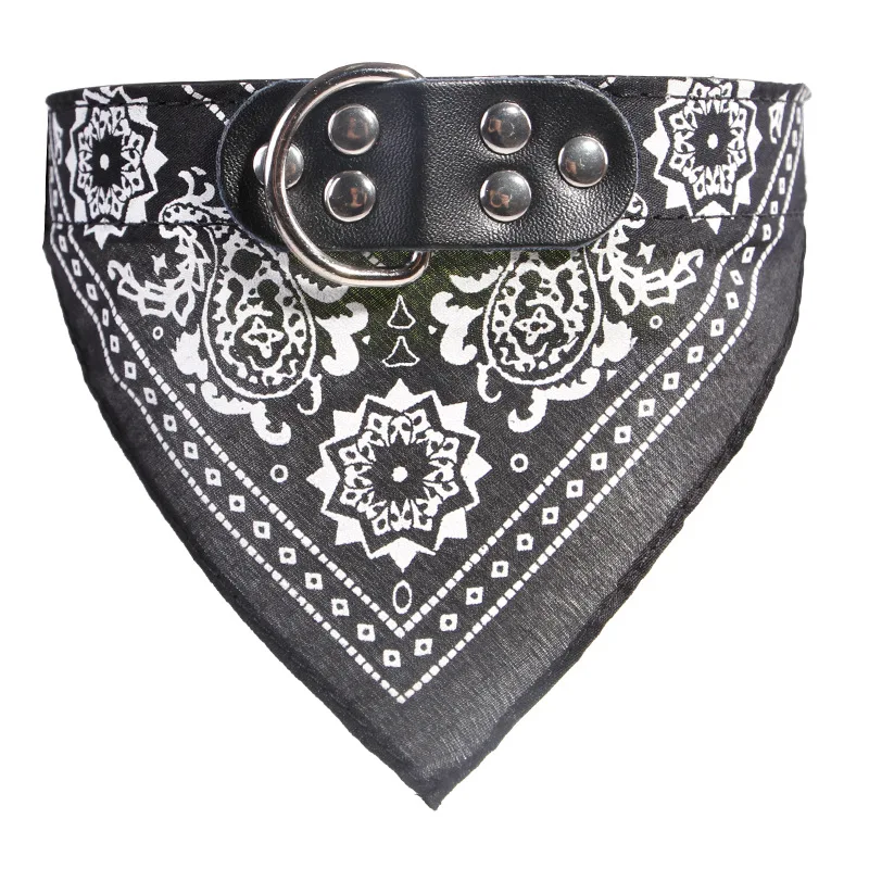 

Adjustable Dog Scarf Collars Puppy Triangular Bandana Perro Cat Tie Leather Printed Soft Collar For Chihuahua Pet Neckerchief