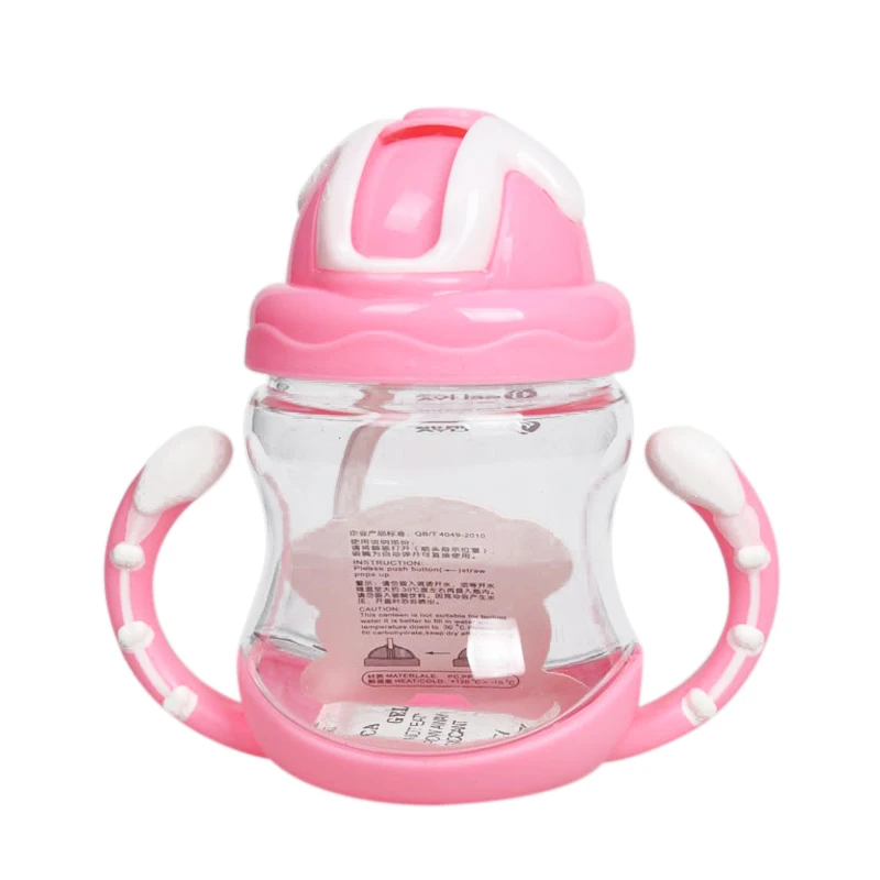 Hot Sale 320ml Baby Bottle Kids Cup Silicone Children Training Cups