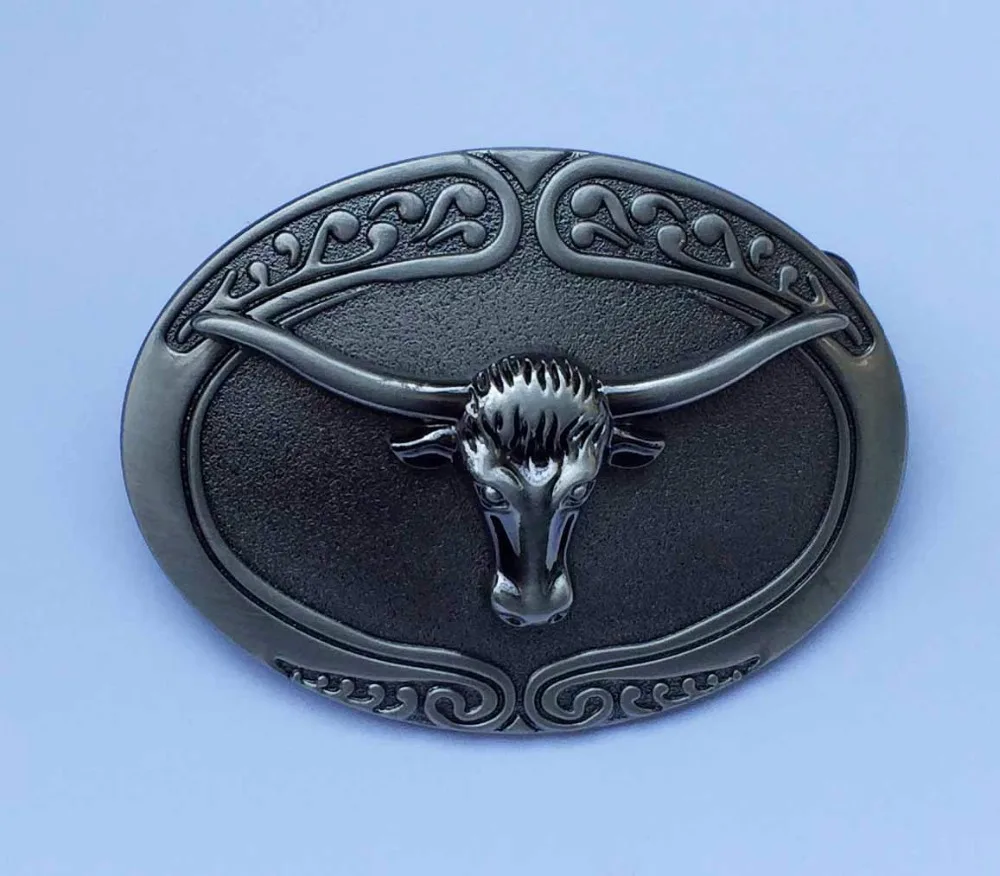 Western Bull Head цветочный пистолет пояс с пряжкой SW BY846 подходит для 4 см крепится на