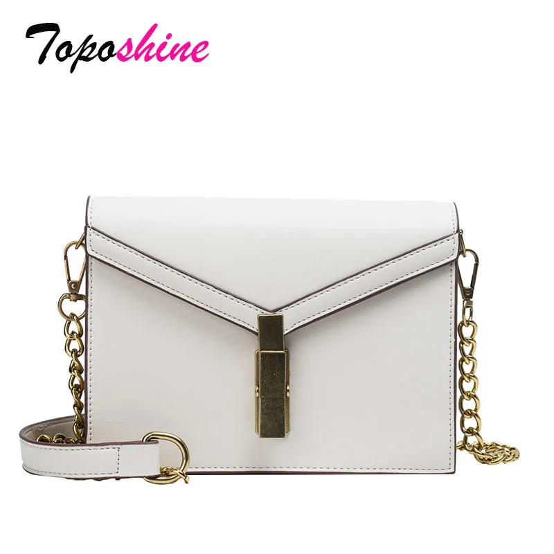 

Toposhine Personality Lock Lock Small Square Bag Female New Fashion Shoulder Bag Casual Wild Messenger Bag