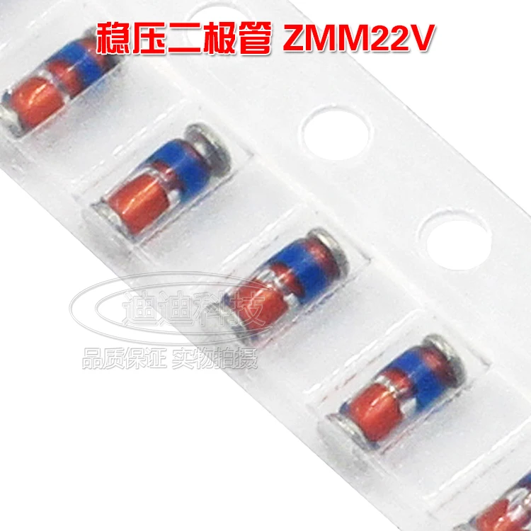 

ZMM22V SOD80 LL34 1206 цилиндрическое стекло 0,5 W 22V новый патч Диод Зенера