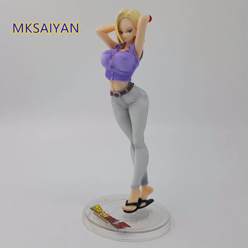 Экшн фигурка Dragon Ball Z Android 18 аниме лазури игрушки супер сексуальная девушка кукла