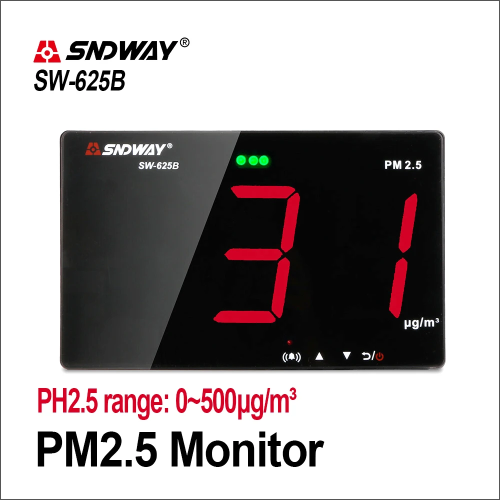 Лазер sndway PM2.5 детектор настенный монитор качества воздуха/газоанализатор/анализатор газа/диагностический инструмент sw-625b