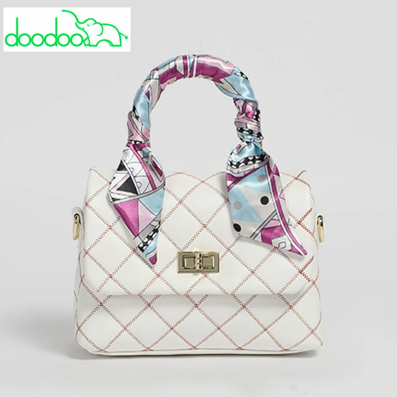 

Diamond Lattice Women Handbags Messenger Bags Luxury Fashion Chain Shoulder Crossbody Bags Scarf Tote Bags Sac Bandouliere Femme