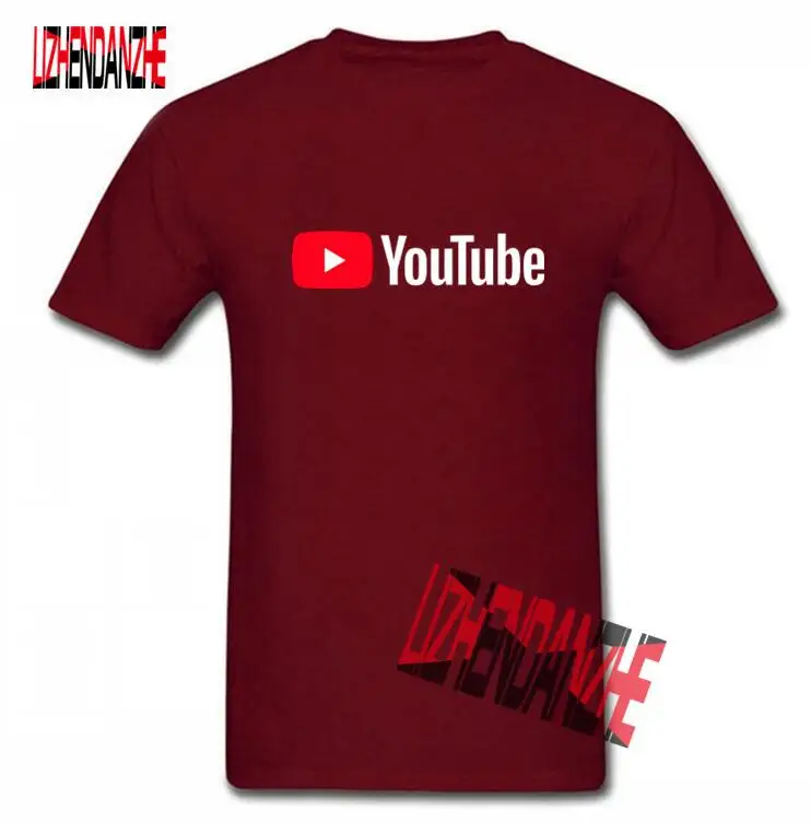 2019 юношеский молодёжный короткий рукав Футболка мужская одежда Логотип Youtube
