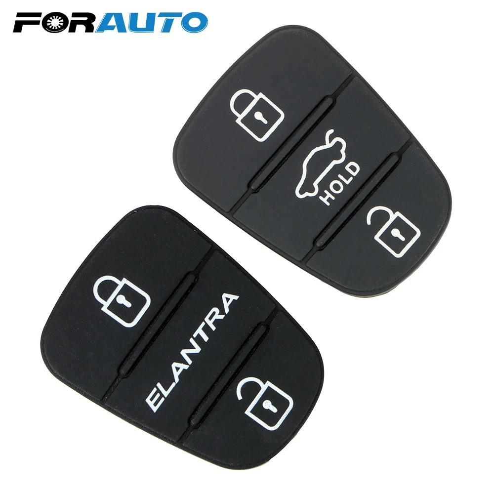 

3 Buttons Key Case Cover Key Rubber Pad For Hyundai ELANTRA Car Accessories Remote Replacement Car Key Shell for Kia
