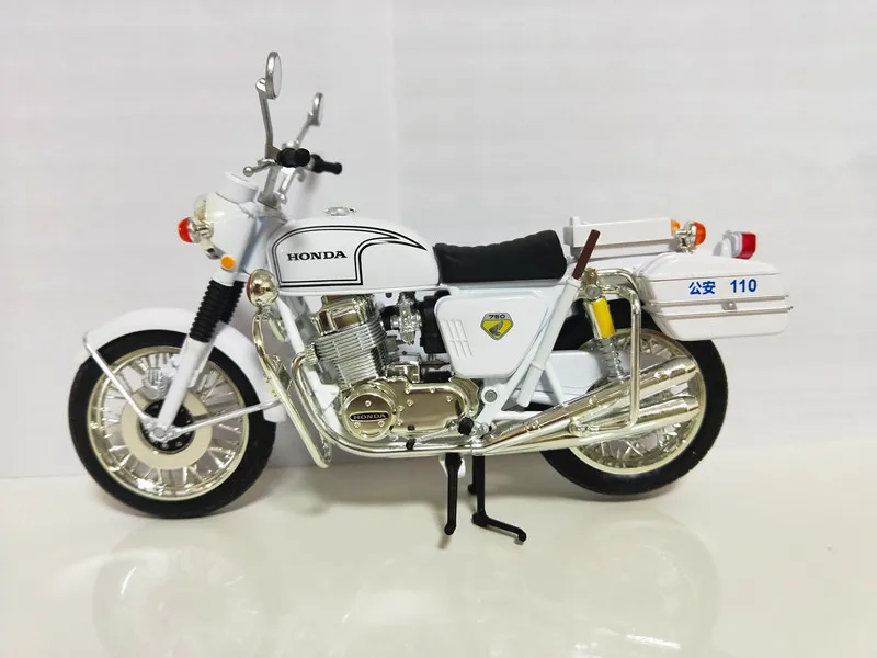 Новинка, литье под давлением, 1:12,, Honda 750, из печати, модель мотоцикла Cb750, имитационная игрушка из сплава - Цвет: White