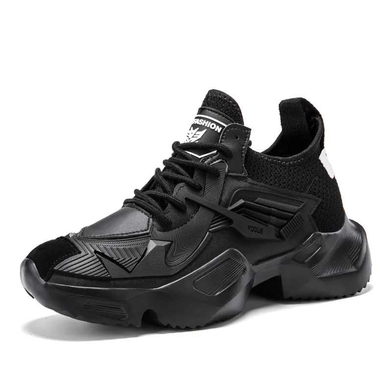 39~ 47 мужские кроссовки модные брендовые повседневные кроссовки для мужчин#9007 - Цвет: black
