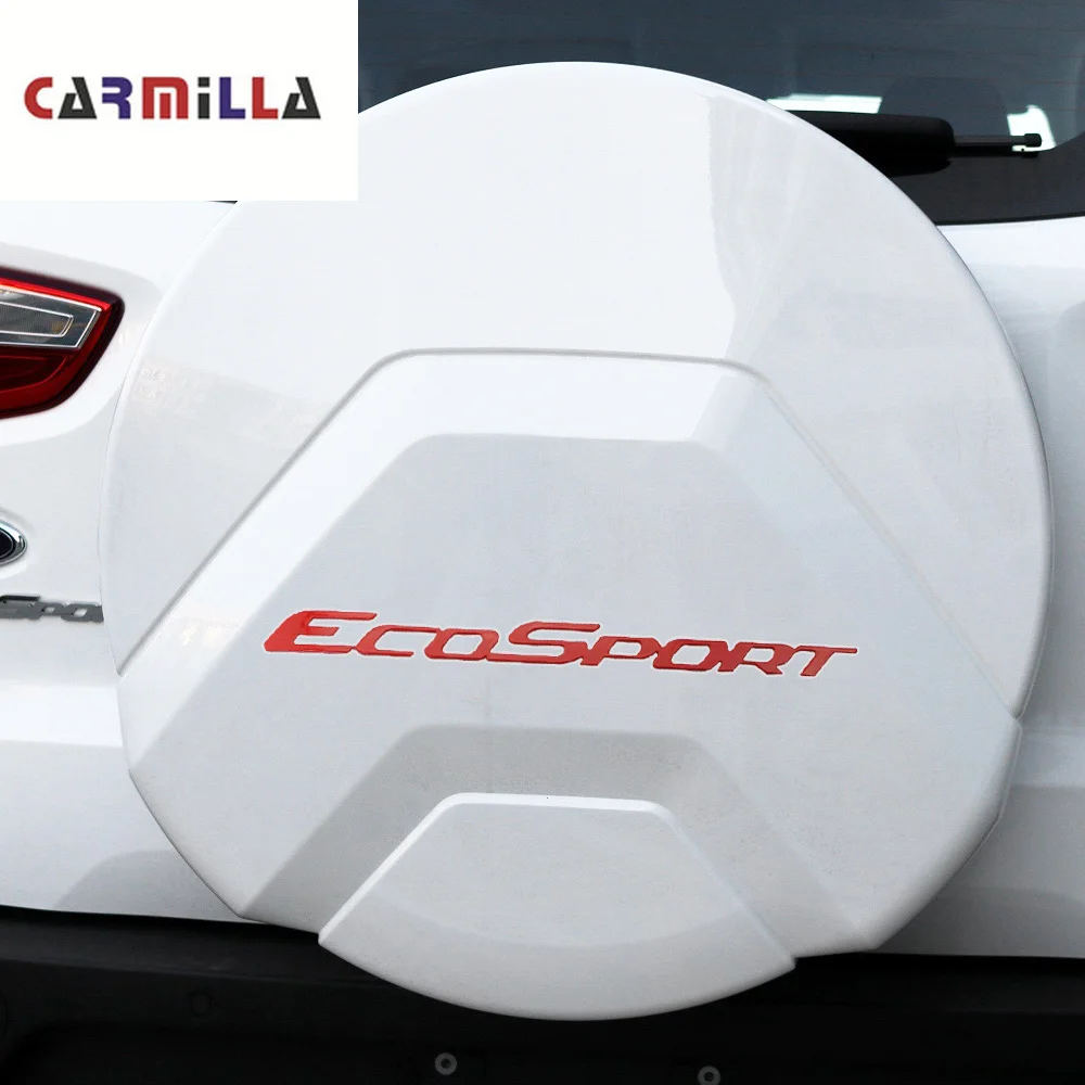 

Car Rear Backup Trie Cover Logo Sticker ABS Chrome Car Rear Trunk Stickers Fit for Ford New Ecosport 2017 2018 2019 Accessories