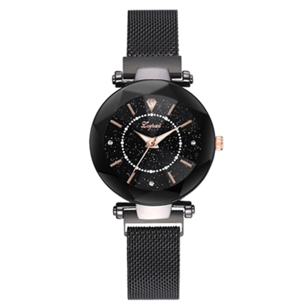 

Ladies Watch 2019 New Fashion Quartz Watch Starry Sky Magnet Buckle Wristwatch for Women Jewelry Gift