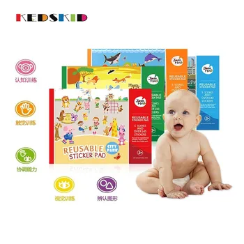 

5 Theme Over Cartoon Static Stickers Toy Kids Reusable Scrapbook Sticker DIY Sticker Toys For Children