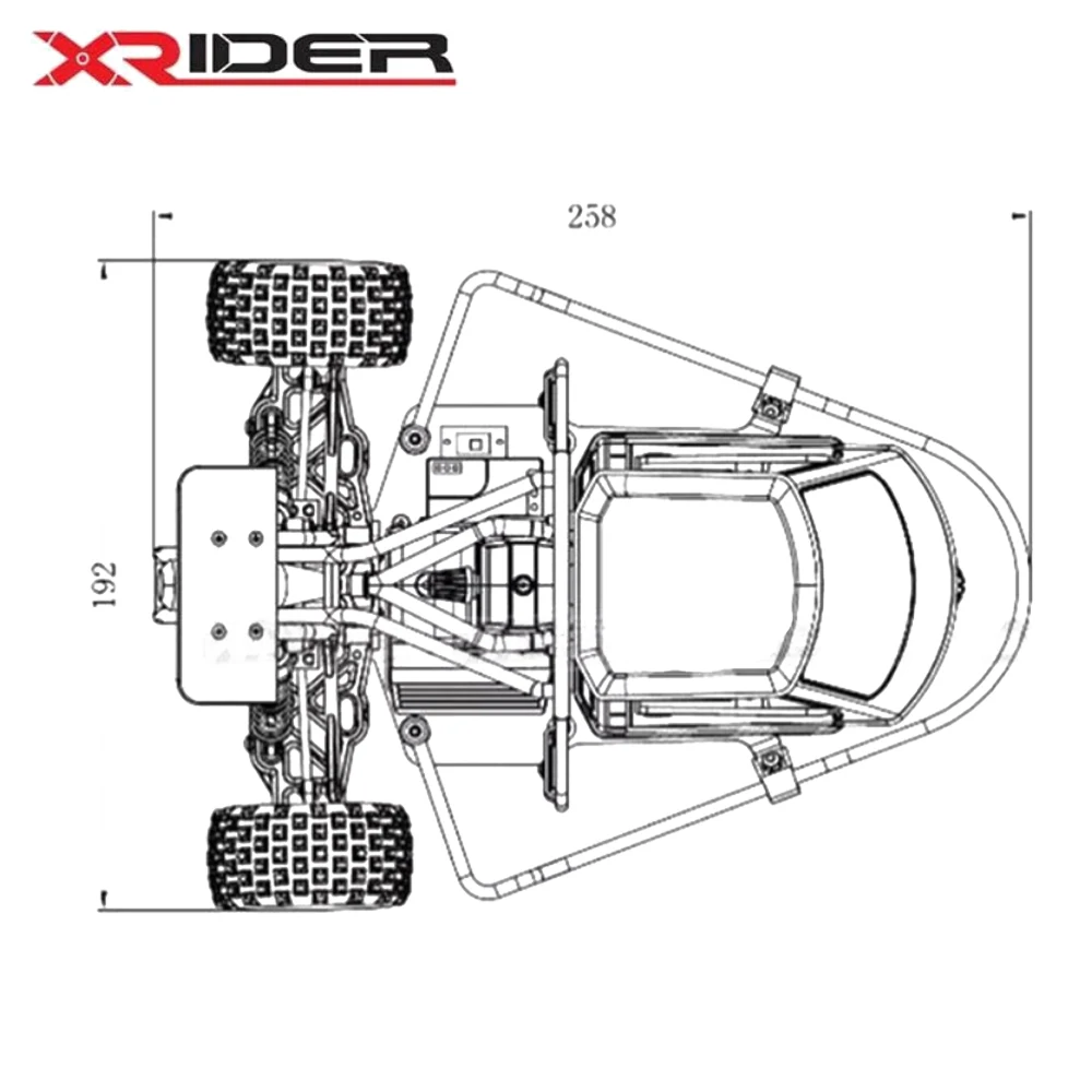 1 шт. X-Rider 2,4G 1/8 Piaggio Ape 1:8 2WD Дрифт автомобиль RTR/RC автомобиль с дистанционным управлением