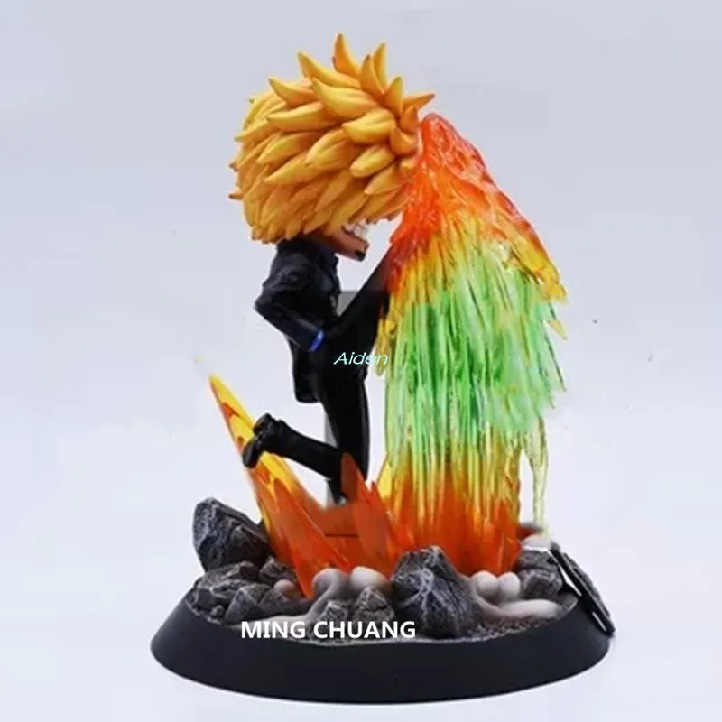 " Цельная статуя соломенная шляпа Пираты бюст Vinsmoke Sanji полная длина портрет джентльмен анимационная фигурка GK игрушечная коробка 18 см B1425
