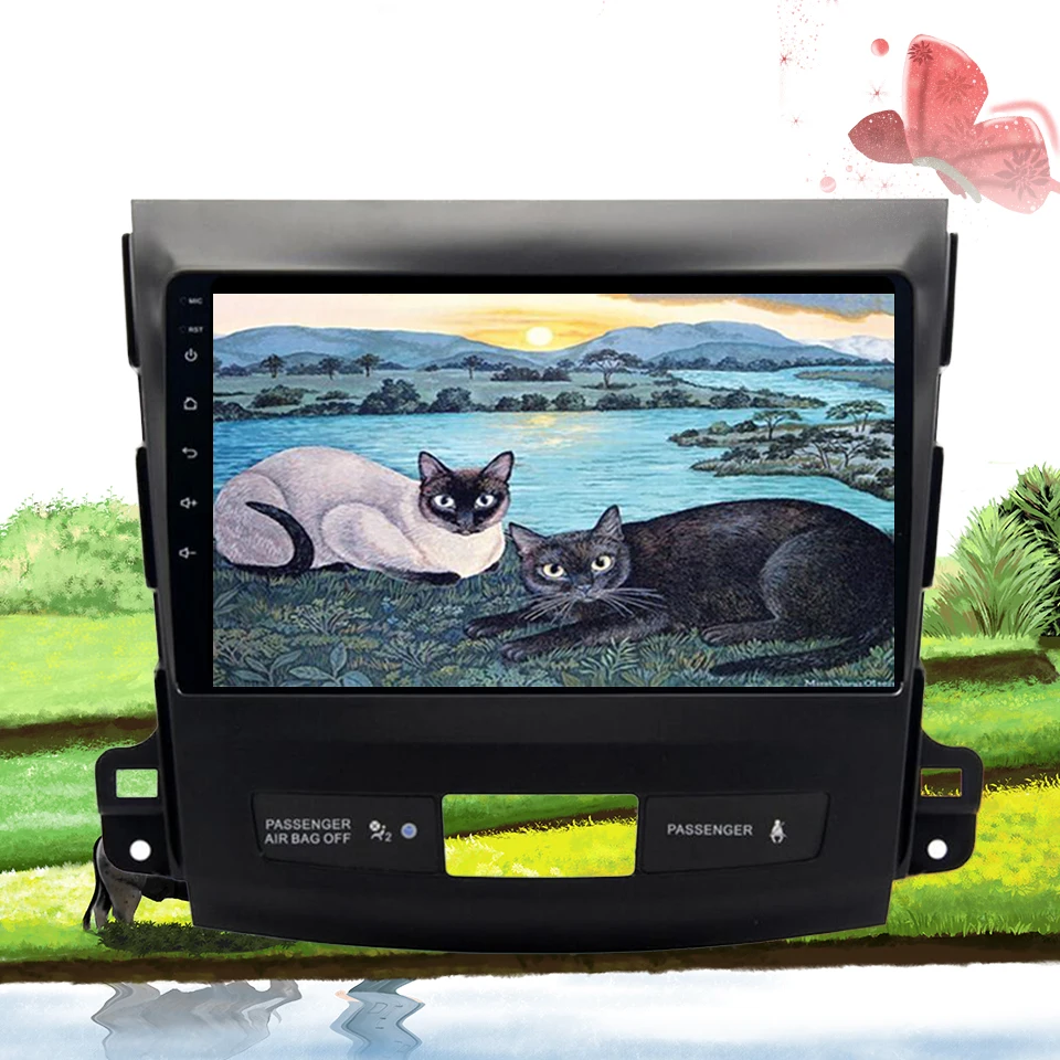Sale AutoRadio 1 Din Android 9.1 Car DVD Player For  Mitsubishi Outlander 2006 - 2013 Cassette Carplay SIM lte GPS Navigation BT Wifi 2