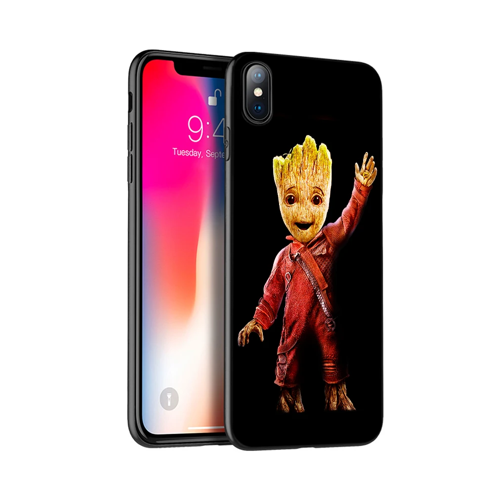 Черный чехол ТПУ для iphone 5 5s se 6 6s 7 8 plus x 10 чехол силиконовый чехол для iphone XR XS 11 pro MAX чехол Marvel superheroes - Цвет: 17749