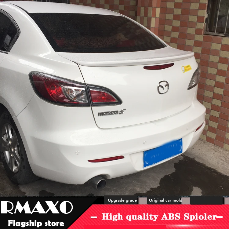 

For MAZDA 3 Spoiler 2006-2013 MAZDA 3 High Quality ABS Material Car Rear Wing Primer Color Rear Spoiler