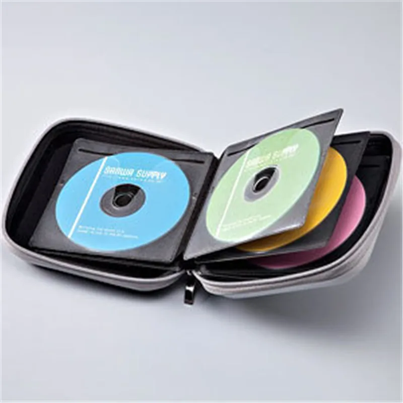

10 pcs/lot advanced Solid Color CD Box 40 Disc CD DVD Storage Case Holder CD DVD Album Bag