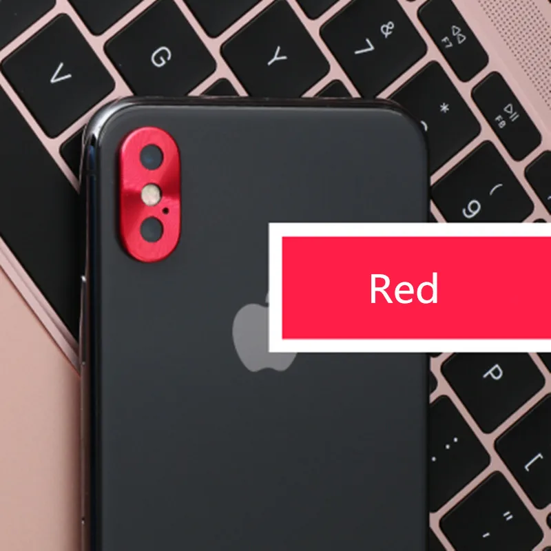 Red Для iPhone X XR объектив камеры заднего вида полный защитный кольцевой Чехол защитный для iPhone XS Max 11 Pro Чехол Аксессуары для мобильных телефонов - Цвет: Red