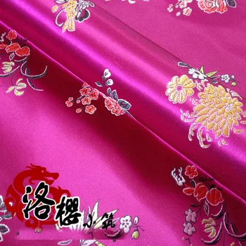 

Costume hanfu formal dress baby clothes kimono woven damask advanced cos clothes jacquard brocade fabric rose flower