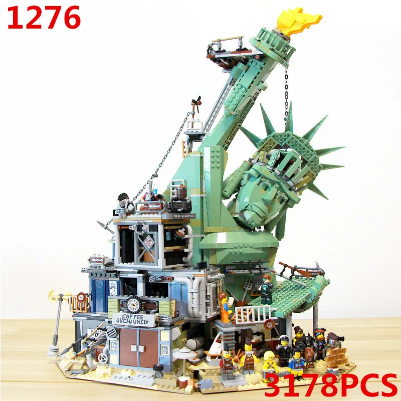 

70840 Welcome to Apocalypseburg Statue of Liberty Model Building Blocks Bricks Kids DIY Gifts Toys Sembo 1276 SY1276