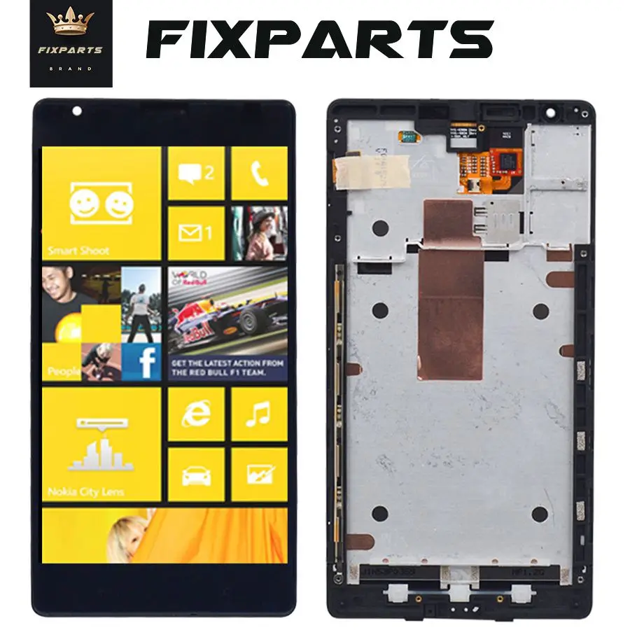 Для Nokia Lumia 1520 ЖК дисплей сенсорный экран дигитайзер сборка с рамкой Pantalla Замена