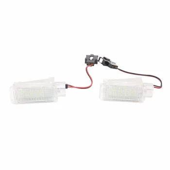 

2x SMD3528 LED Car Door Light External Interior Replacement Lamp under Door Footwell Trunk Light for Audi A3 A4 A6 A8 Q7 Q5 RS4
