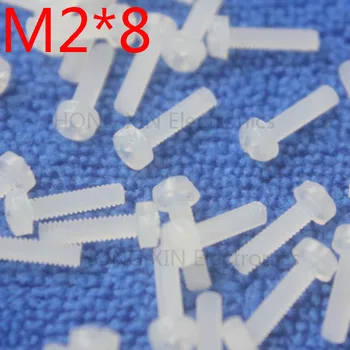 

M2*8 White 1 pcs Round Head nylon Screw 8mm plastic screw Insulation Philips Screw brand new RoHS compliant PC/board DIY hobby