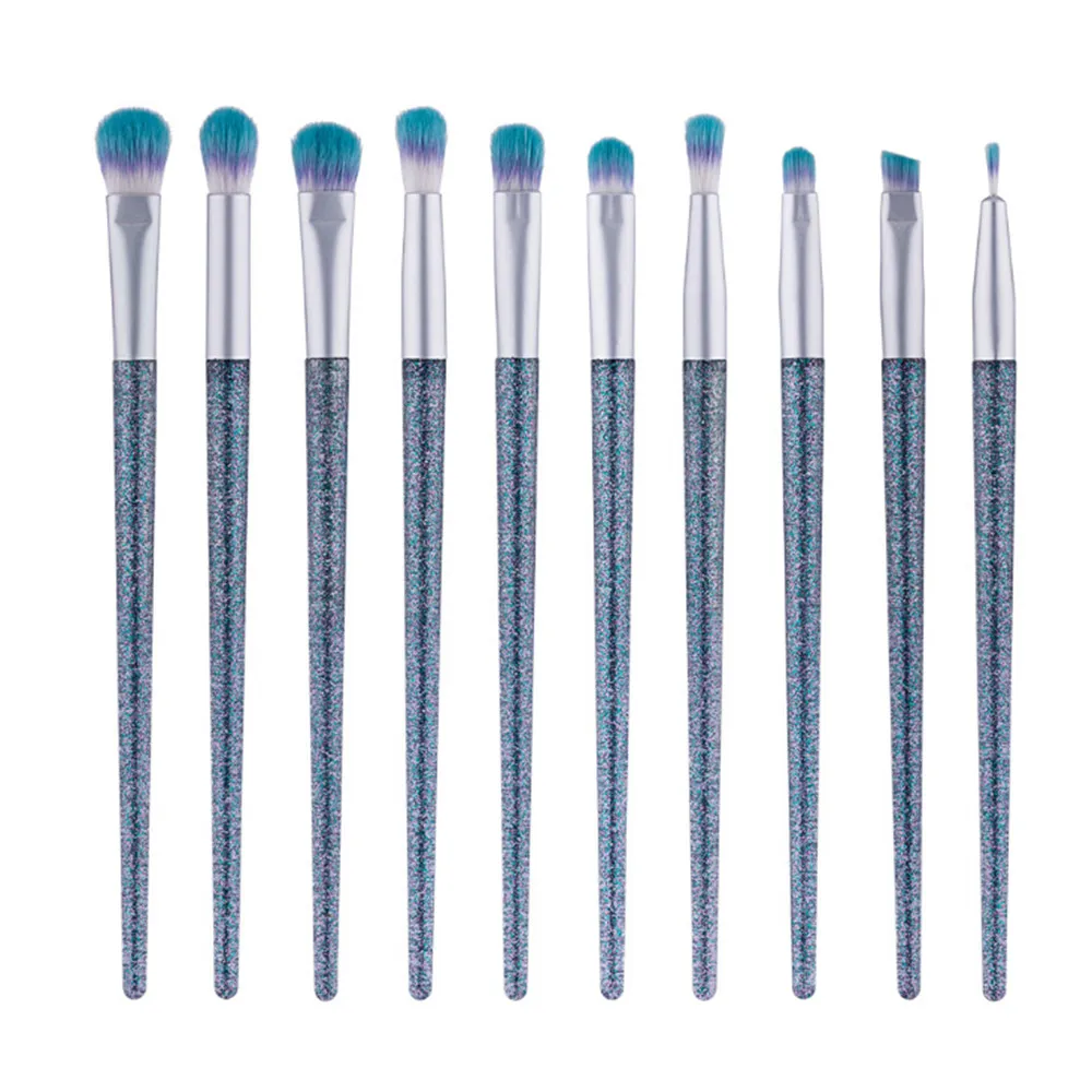 

10 Crystal Sand Eye Shadow Brush Laser Sequins Eye Makeup Brush Set F10.5