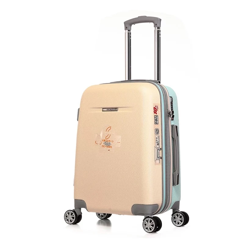 GraspDream 20 22 дюймов женские чемоданы на колесиках, милые багажные дорожные сумки, abs багажные, сумки на колесиках - Цвет: Style as shown