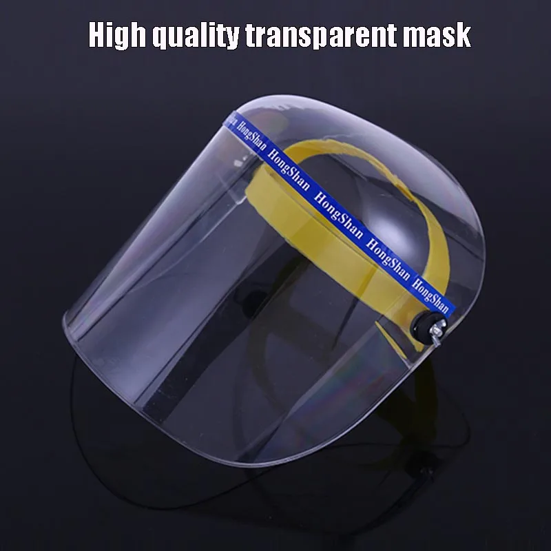 

high quality Transparent Full face mask PC material Anti-shock Anti-liquid splash Protective mask High definition Safety mask