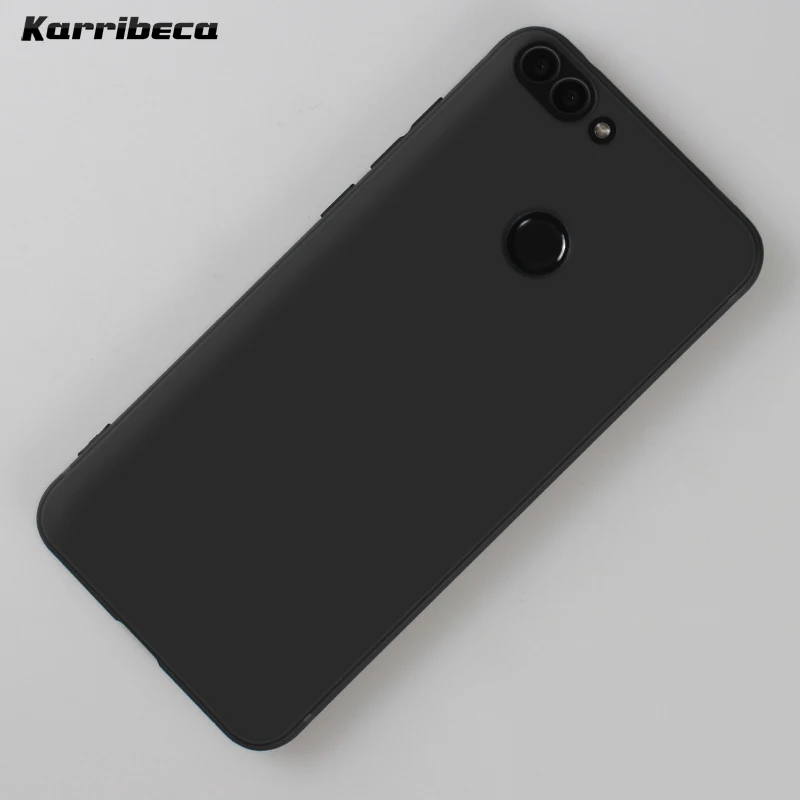 черный цвет матовый силиконовый бампер для huawei p smart чехол Анти-отпечатков