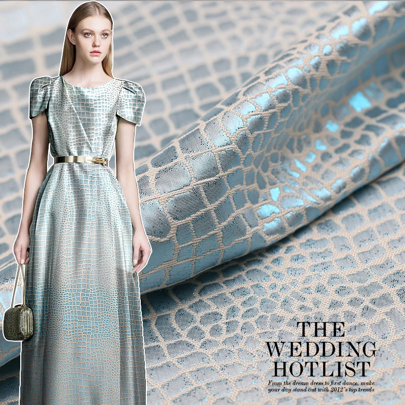 

1 meter jacquard brocade fabric for sewing metallic fabrics needlework cloth telas quilting telas fat quarters tecido overcoat