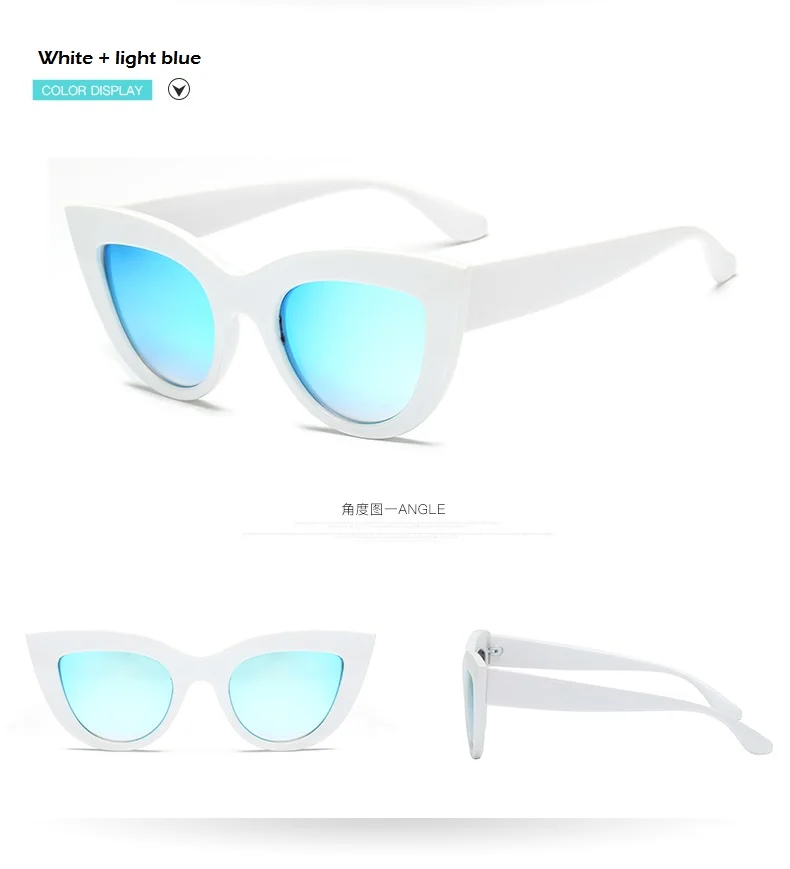 Новые женские солнцезащитные очки "кошачий глаз", матовые черные брендовые дизайнерские солнцезащитные очки Cateye для женщин, UV400