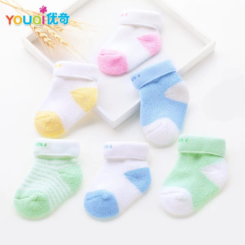 

3 Pairs/Lot baby socks striped sping cotton sock for newborn baby 0 3 6 9 18 months size boys cute cotton solid summer girl sock