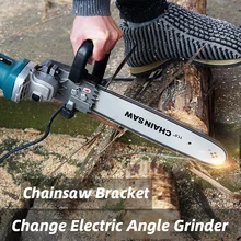 Chainsaw Bracket Parts Changed Angle Grinder Into Chain Saw 11.5 Inch 29cm Wood Cutting Electric Saw Transfer Remaker Power Tool Chainsaw Bracket Parts Changed Angle Grinder Into Chain Saw 11.5 Inch 29cm Wood Cutting Electric Saw Transfer Remaker Power Tool