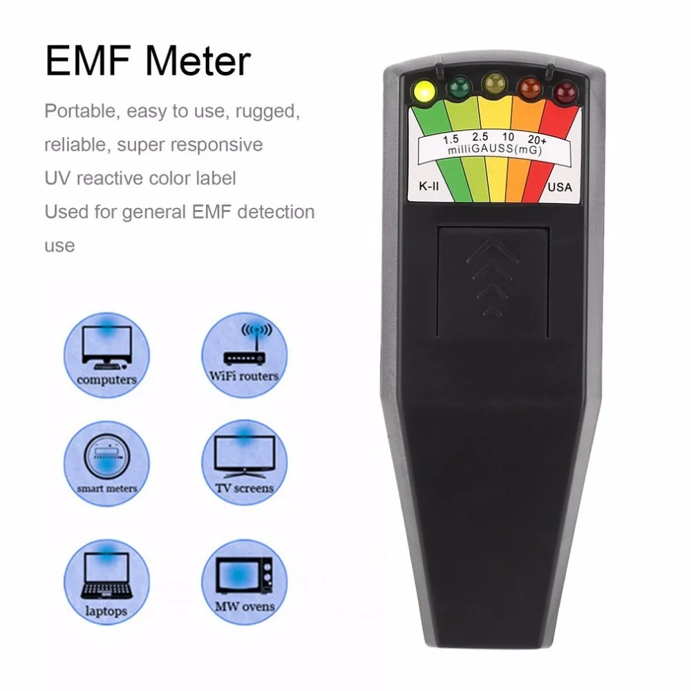 

K-II EMF METER Radiation Measurement Detector Ghost Hunting Paranormal Equipment Edition Electromagnetic Tester