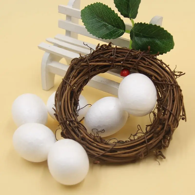 50 шт 4 см белая пена яйца моделирование пенополистирол пенопластовый шар в форме яйца DIY ремесло Дети Подарки Рождественская вечеринка украшения