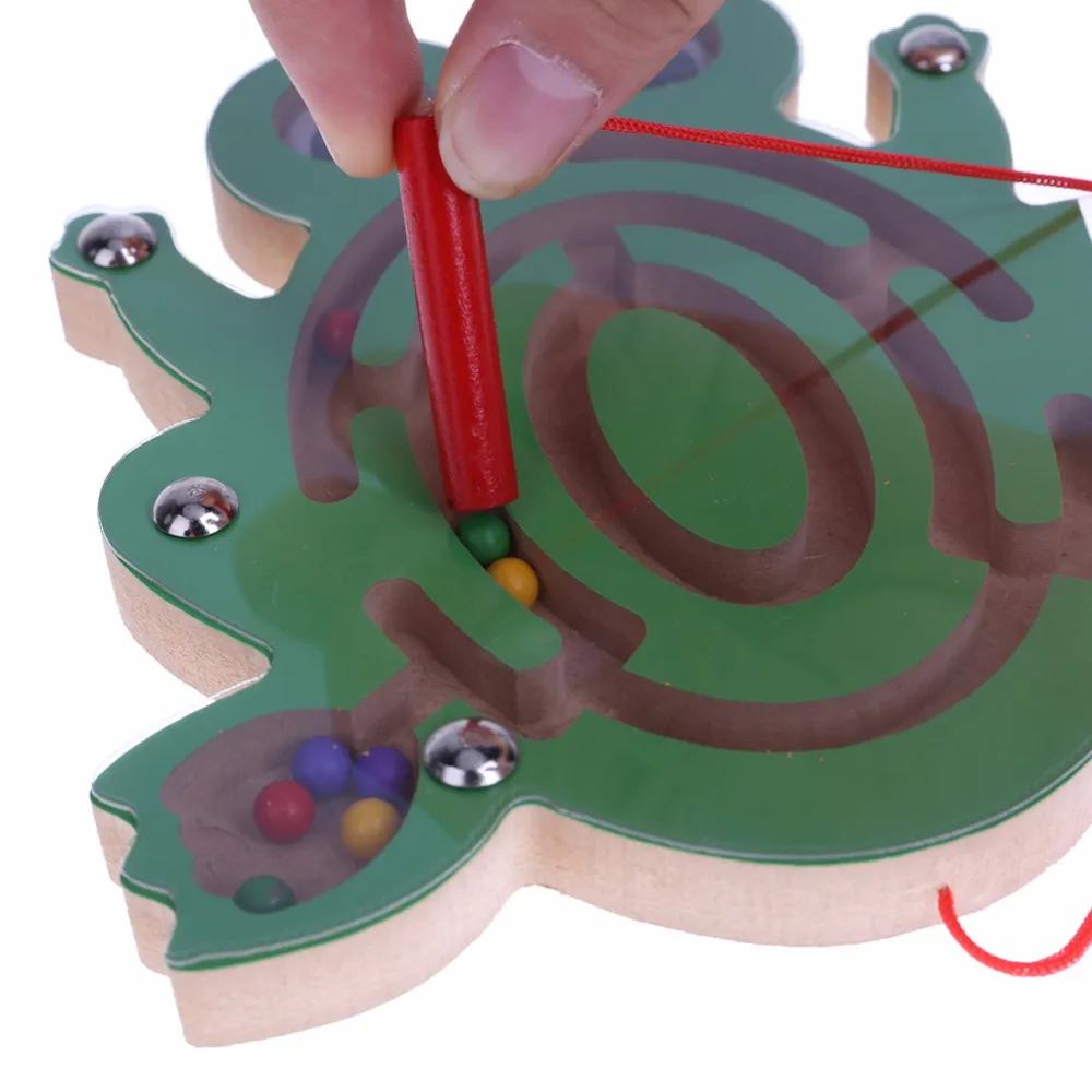 Магнитный лабиринт интеллектуальная головоломка доска игрушка деревянная головоломка для детей развитие IQ головоломка Лабиринт игрушка Детские Ранние развивающие игрушки