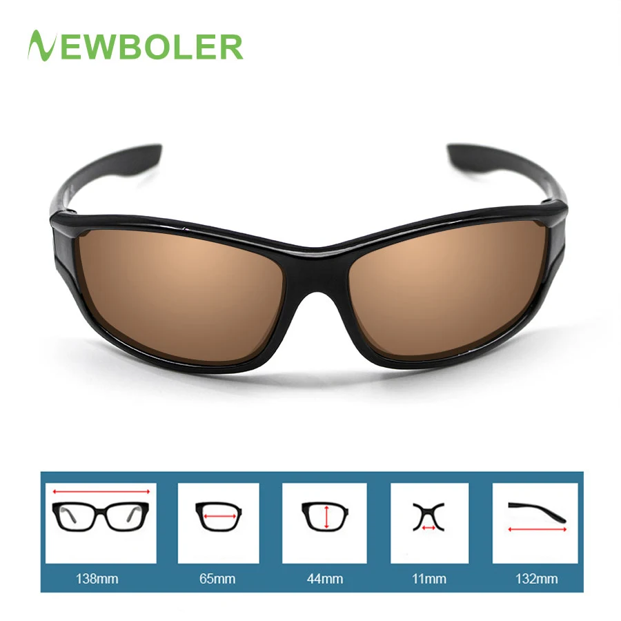 NEWBOLER, поляризационные спортивные очки для рыбалки для мужчин, Gafas De Sol Hombre, для вождения, велоспорта, солнцезащитные очки, ночное видение, UV400, солнцезащитные очки