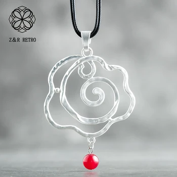 

Bohemian Necklace Geometric Necklaces&Pendants Fashion Jewelry Rope Chain Metal Handmade Gifts For Women Statement Necklace