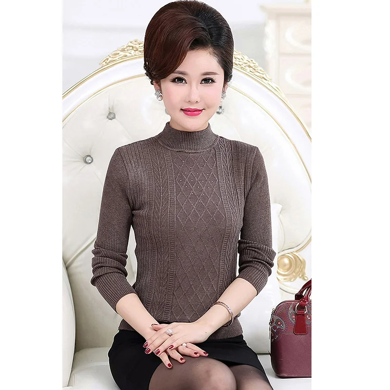7Autumn-Winter-Middle-Aged-Old-Women's-Knitting-Sweater-Long-Sleeve-Mother-Solid-Shirt-Pullovers-Round-Turtleneck-Coat-Onesize