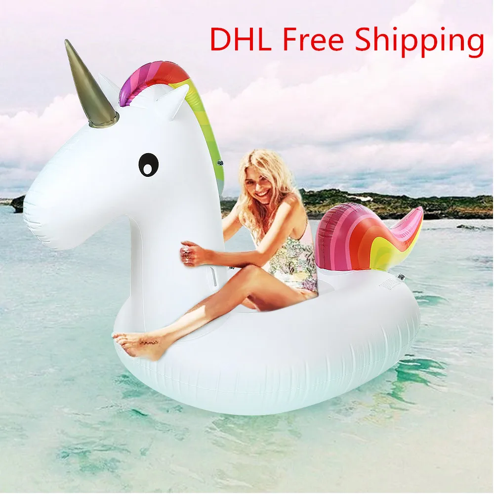 

Inflatable Giant Unicorn Floating Rideable Air Mattresses Air Sofa Swimming Pool Toy Float Raft Beach Days Pool Party Raft