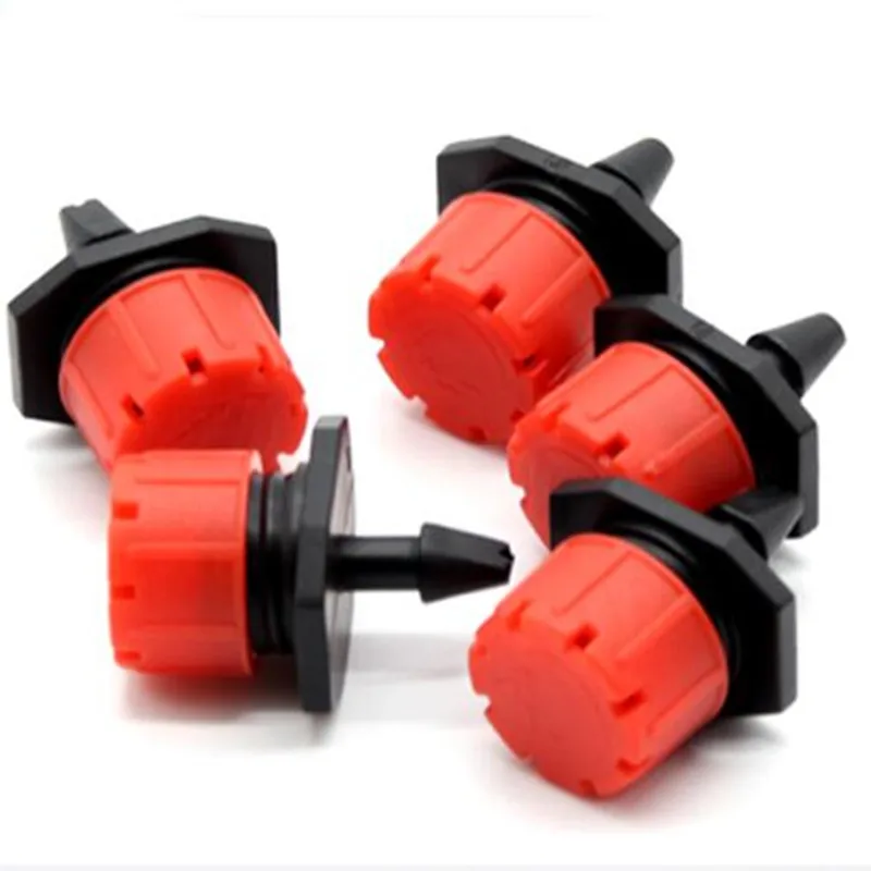 капельницы регулируемые для капельного полива. капельница 0,0-70,0л/ч регулируемая,ерш,красный/черный (набор 10шт). спринклер для полива полей на 150 метров. регулированные капельницы для капельного полива. насадка для полива hl 070 артикул 330080.