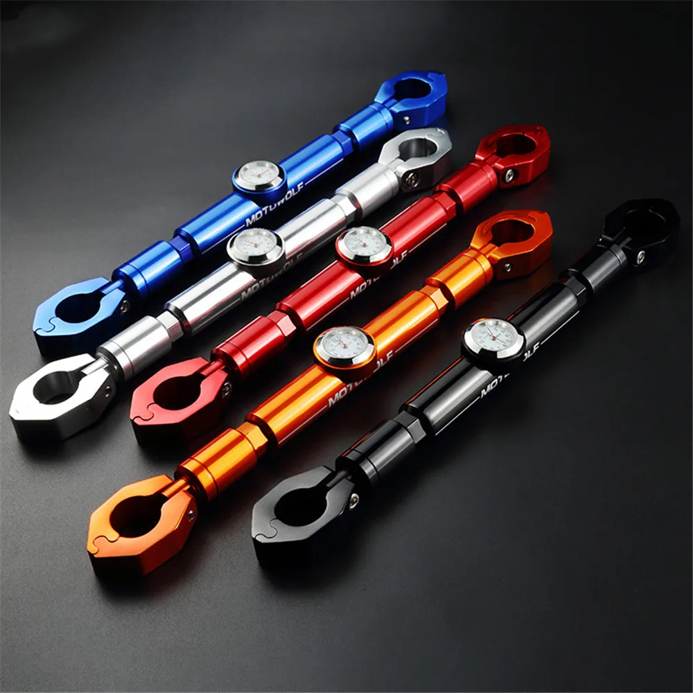 

Waterproof Adjustable Extensible Motorcycle 7/8" 22mm Handlebar Balance Bar With Clock Watch