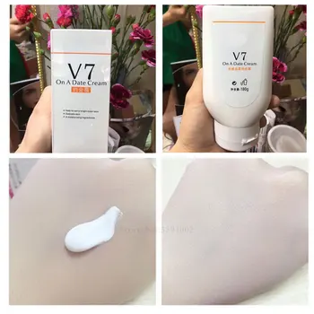 

180g V7 Skin Whitening Date Body Cream Instant Moisturizing Whitening Cream Whole Body Brighten Skin Concealer Makeup Face Care